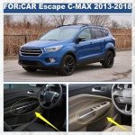 A10U-자동차 앞문 창 유리 리프트 스위치 패널 트림 커버 포드 이스케이프 C-MAX 2013-2018 ABS 탄소 섬유 베젤 : banamoly5