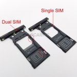 Aocarmo 단일 듀얼 메모리 MicroSD 카드 홀더 SIM 트레이 슬롯 Sony Xperia XZ3 H8416 교체 : 누누마켓8