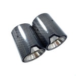 1Pcs M135i M140 광택 탄소 M 성능 배기 머플러 파이프 팁 : banamoly7