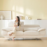 몬스터 소파 아쿠아텍스 이지클린 기능성 패브릭 소파 스툴 Event, 아이보리, 4인용 : 웰퍼니쳐