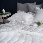 [국내제작] 리플원단 프릴 60수 아사 여름 간절기 얇은 차렵이불 패드 침구 단품 세트 : 행복한옷장