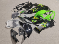 ZX 6R에 적합한 오토바이 페어링 키트 19 21 년 6R 636 2019 페어링 그린 블랙 : 세븐트렌드몰