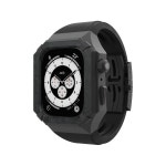 RACINGPREMIUM Apple Watch 44 mm 45 mm NR iWatch 8/7/6/5 (45 mm(S7/S8), 카본 파이버 케이스 고무 밴드 : Ai shoppu