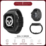 RACINGPREMIUM Apple Watch 44 mm 45 mm NR iWatch 8/7/6/5 (45 mm(S7/S8), 카본 파이버 케이스 고무 밴드 : Ai shoppu
