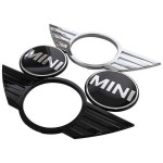 자동차 후면 전면 배지 커버 미니 쿠퍼 엠블럼 JCW F54 F55 F56 F60 R50 R52 R53 R56 R57 R58 R60 클럽맨 컨트리맨 27.2x11.5cm... 