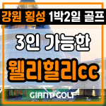 웰리힐리cc 3인 가능한 회원제 강원도 횡성 1박2일 골프 : GIANTGOLF