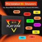 PlayZone 에뮬레이터 콘솔 휴대용 레트로 게임 SSD, Xbox, Switch, WII, 16000 개 이상의 1TB : 버찌마트