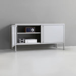 피도르 캐비넷 가로양문 TV스탠드 1150590 115x400x600, 라이트그레이 6924.3860 : 마켓비 공식스토어