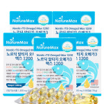 노르딕 알티지 오메가3 맥스 1200 DHA EPA 역대급 1200mg 60캡슐, 5개 : 네이처맥스