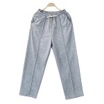 여성 와이드 트레이닝팬츠 밴딩 앞라인 츄리닝바지 : 돌다리몰