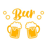 오피스왕국 호프집 맥주 그래픽 스티커 술 즐거운 국내생산 국산소재 beer12 (13가지 색상선택가능) 블랙 : 오피스왕국