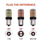 2X 3014 144SMD CAUS S25 1156 BA15S P21W LED T20 7440 방향 지시등 전구 플라스틱 하우징 : 인스파이어샵