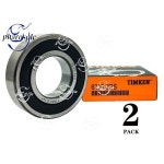 TIMKEN 더블 고무 도장 베어링 6206-2RS 30X62X16MM 2 팩 : 삼십구플렉스