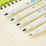 부드러운 지워지지 않는 사이펜 트윈 듀얼팁 네임펜 12색 세트 피그먼트 팁 원형팁 : 주식회사 오피스허브