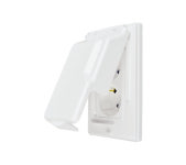 서울산전 다이아 화이트 방우형 세로2구 콘센트 아파트 주택 카페 인테리어 : 남영전기조명