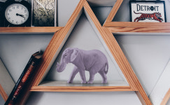 예술 조각, 가정 거실 사무실 선반 장식을 위한 황금 수지 수집품 피규어 : 만동이네 만물상