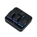 매크로 방향키 키보드 게이밍 4키 usb 블랙 블루투스 반복 기계식 게임용 컴팩트 단축 청축 블랙 무선 트리플 몰드 백라이트 없음 : 대항해