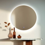 LED 간접 조명거울 욕실 원형 화장실 화장대 거울 800사이즈 900사이즈 : 씨트리코리아