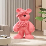 백송이 곰 조각 패션 현대 거실 장식 액세서리 홈 만화 신제품 : 에스디연구소