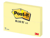 3M 포스트잇 653-4 100매(X4패드) : 주식회사 오피스허브