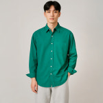 남자 빅 오버 사이즈 오버핏 와이 셔츠 남방 그린, FREE(One size) : 제네라 ZENELA
