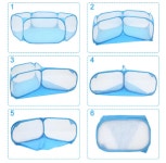 애완동물 울타리 반려동물 접이식 소형 미니 동물 놀이터 휀스 칸막이 (A1277) : 꼬슈 COSSU