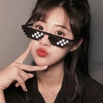 또또몰 촬영소품 선글라스 인생템 인생네컷머리띠 파티용 귀여운안경 셀카촬영 : 신이나오