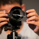 카메라 필터 액세서리 79mm 핸드헬드 스플릿 디옵터 특수 효과 DSLR 사진 전경 블러 필름 및 텔레비전 소품 유리 프리즘, 렌즈0012... 
