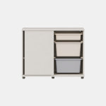 일룸 두들 회전도어 수납장 B(일반도어형) 948.5x392x750mm, 2단, OAT(오트밀) : iloom일룸