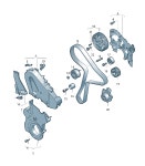 2024-0302-0576 | [CONTITECH CT1229WP1] 타이밍벨트 KIT (워터펌프 포함) AUDI 058109244 03N109244A 03L109244D 05L109243 05L109119A : 에프터몰