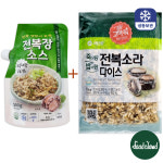[전복죽 만들기] 놀부네 국내산 전복 내장 소스500g 전복장소스 86% + 전복 소라 다이스 1kg : 푸드클라우드