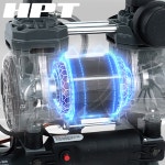 HPT 8L 오일리스 에어 콤프레셔 HEC-108 2마력급 컴프레셔 정비소 인테리어 작업장 : 쌍마건설기계