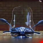 오토바이 윈드스크린 특수 가드 클래식 무단 스크린세발 호환 유리 PC2.0 두께37 높이+일반 거치대 스패너 증정 : 한로울원