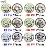 YUXI 방수 스피커 라우드 스피커 직경 57mm 5.7cm 4R 8R 1W 2W 3W 4 Ohm 8 Ohms 1/2/3W 2PCs : 오십칠플렉스