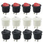 미니 ON KCD1 블랙 6PCS 직경 20MM 로커 화이트 라운드 레드 OFF 105 : 토탈이커17