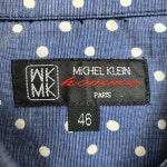 MICHEL KLEIN 도트 패턴 셔츠 7부 : 야무핏