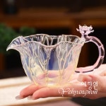 [다도 다기] 예향원 핸드메이드 스모키 실버 로투스 공도배 숙우 P-8231 : 예향원