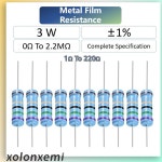 Ohm 저항 51 33 필름 150 10 저항기 금속 30 3W 20 75 82 200 68 컬러 : 오두막37