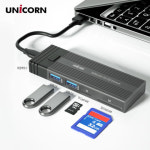 유니콘 NVMe SATA M2 USB 허브 카드리더기 SSD 외장 하드케이스 SM-900D : 한별네트워크