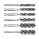 6Pcs 와이어 브러시 연마 19mm 세트 10 94PD에 부품 청소 금속 12 15 튜브 17 드릴 철강 : N3서리풀스토어
