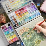 24색 펄고체 수채물감 투명 신형 동양화 1ml 케이스 증정 투명 증정 주문❣️ 플라스틱 10종 72색 프레쉬 10종 세트 주문❣️ 10종 세트... 