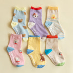 유아양말 4P 6P 미끄럼방지 겨울 크리스마스 아기양말 어린이 아동 어린이집 답례품 국산 : 데일리라이크