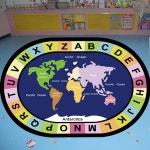 알파벳카페트 거실 매트 놀이방 영어 어린이집 A : 에이치에스직구2