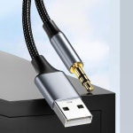 노트북 PC 어댑터 와이어 USB A ~ 3.5 잭 남성-남성 Aux 라인 오디오 케이블 USB ~ 3.5mm : 육십이플렉스