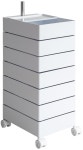 A4 32 x 42 x 94 cm 미야부 제작소 멀티 왜건 Pluna(프루나) 360도 회전식 캐스터 첨부 다단 왜건 파일 : Ai shoppu