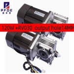 AC 110V/220V 120W Grote Koppel Wormwiel 모터 27RPM Gouverneur 키트 감속기 직경 14mm 빠른 C 장비용 : 서원글로벌23