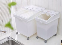 보관함 밀가루 밀폐용기 밀폐 용기 보관통 업소용 대용량 F8890 플랩형 : 스타스콧