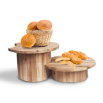 원형 원목 진열대 빵집 베이커리 우드 디스플레이 빵 : weeplanet