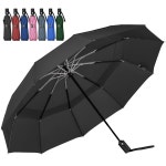 란브렐라 컴팩트 리버스 폴딩 우산 자동 방풍 여행 : 에코리테일