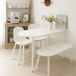 식탁 테이블 탁자 상판 원목 카페 반원 800 : 앳윌 at will